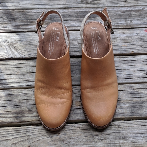 ✨Host Pick✨ TOMS Leather Leila Slingback Mules - Picture 4 of 9